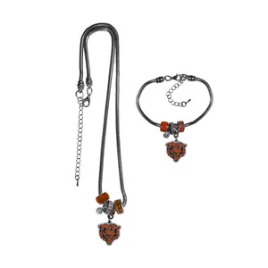 Siskiyou Sports NFL Euro Bead Necklace and Bracelet Set