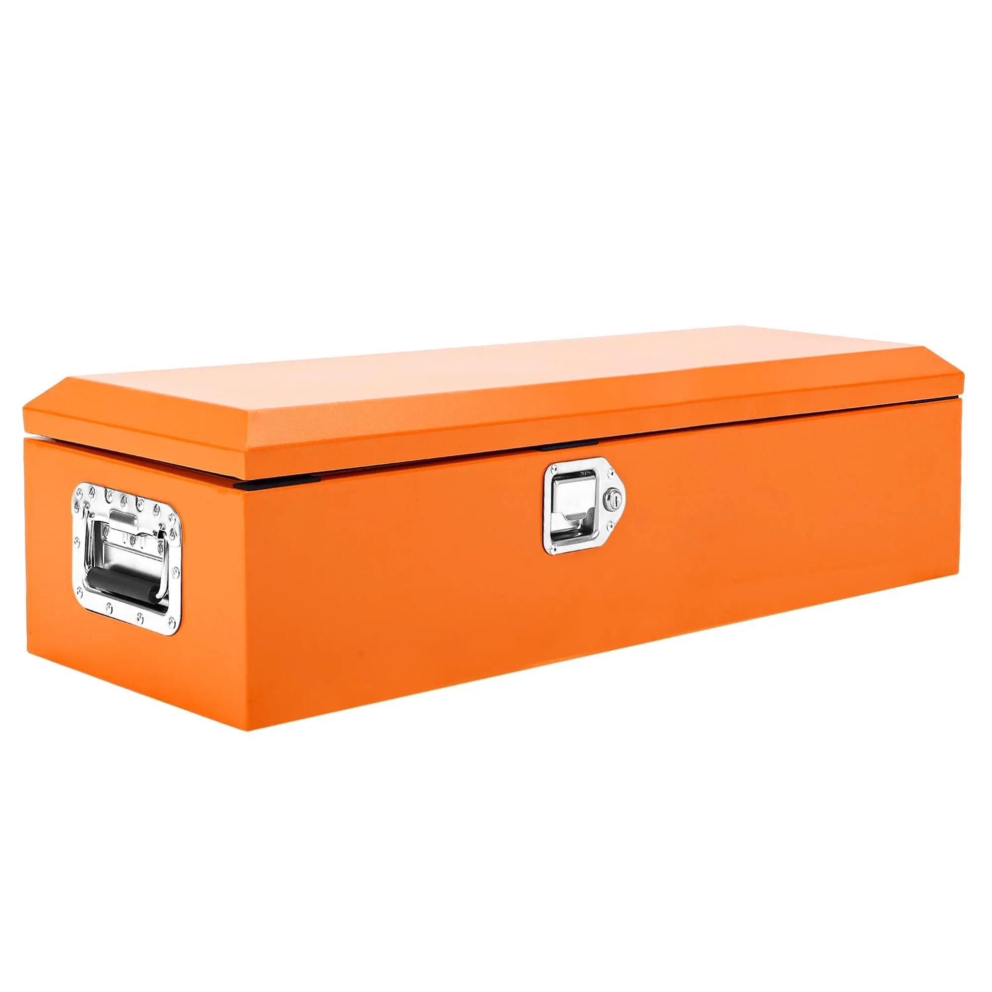 GARVEE Orange Steel Truck Bed Tool Box, Diamond Plate Tool Box with Side Handle and Lock Keys, Storage Toolbox Chest Box Organizer for Pickup, Truck Bed, RV, Trailer,39*13*9.6in