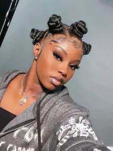 Full Lace Breathable Short Bantu Knots for Summer, Curly African Hair Style, Lightweight Wig Without Bangs, Synthetic Curly Wigs, Afro Wigs