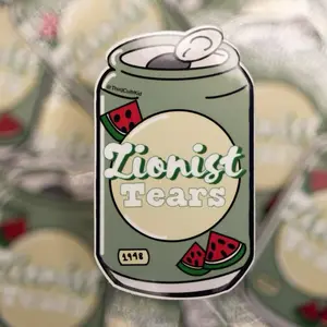 Zionist Tears Sticker | Hand Drawn Design | High Quality Waterproof Vinyl | Third Cultr Kid