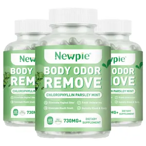 Chlorophyll Body Deodorizing Supplement - Internal Deodorant Pills for Women & Men, Whole Body Odor Eliminator Capsules, 60 Count