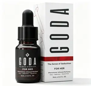 GODA Original Pheromone Perfume for Women 15ml (0.50 FL OZ), Romantic Jasmine Rose Long Lasting Attraction Fragrance, Vegan Cruelty-Free Portable Travel Scent Oil