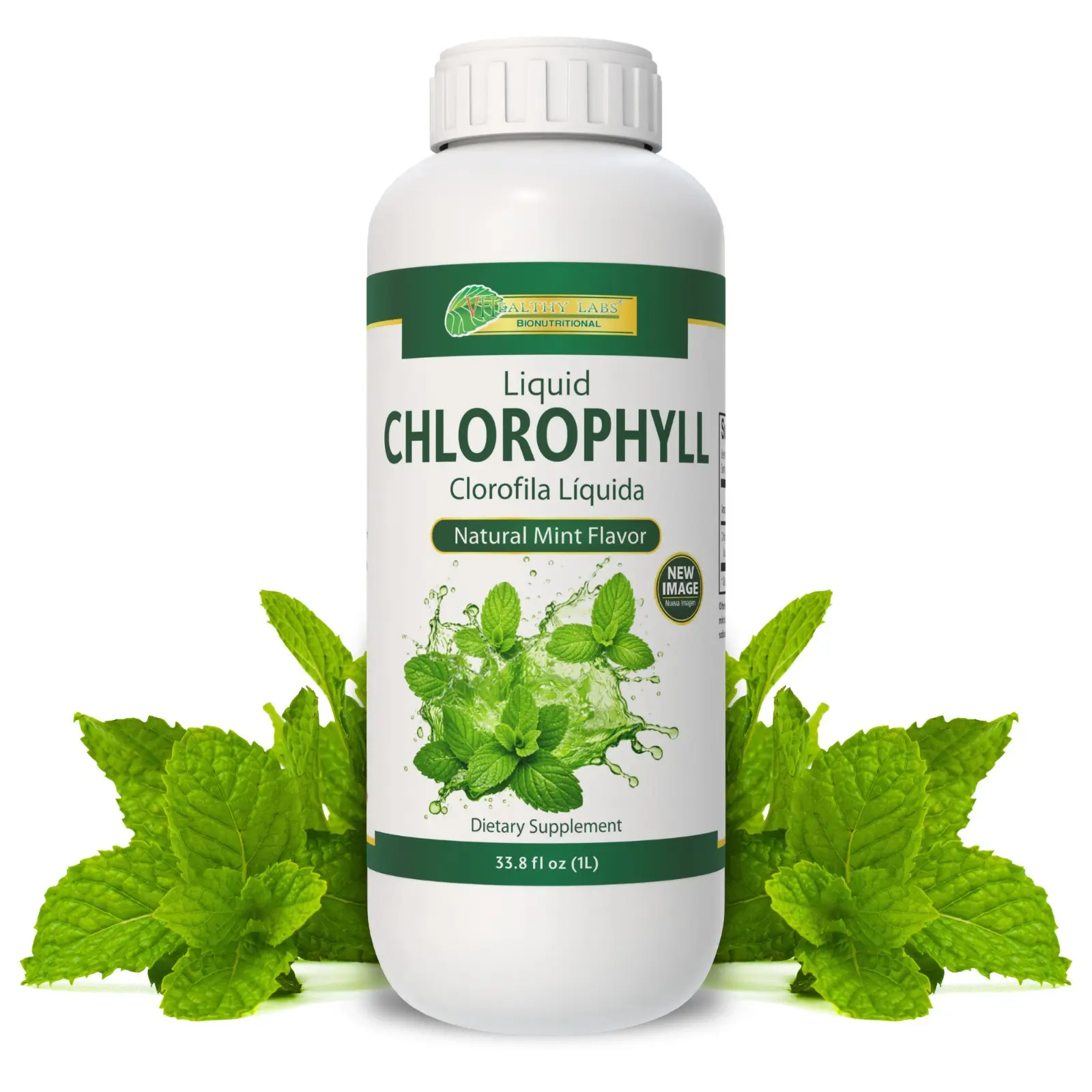 VIDA Herbal Liquid Chlorophyll Daily Liquid Supplement - 33.8oz(1L) Plantimex Single Item, Gluten-Free, Lactose-Free, Vegan, Natural Ingredients Edible Vitamin, Natural Wellness Boost, Energy Boosters, Detox Support, Healthcare