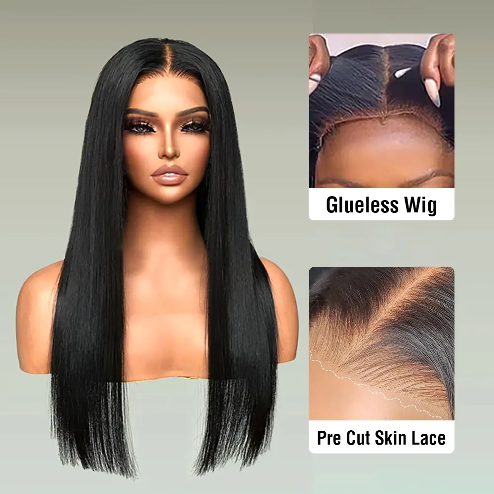 Simidola Put On Go Pre Bleached Knots 4x6 Glueless HD Lace Wig HD Lace Human 6x4 Lace Straight  Kinky Curly Deep Wave Hair Wig summerwins