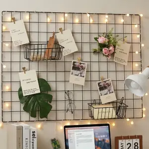 Modern Style Grid Photo Wall, Healing Mood Board, Heartwarming Moments, Postcard DIY Storage Rack, Wall Shelf, Room Accessories, Decor