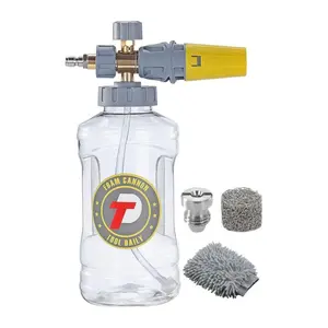 Tool Daily Pressure Washer Foam Cannon with Additional  1.1mm Orifice Nozzle, 1.5L Capacity, and M22/1/4 Inch Quick Connect for Car and SUV Washing, ChristmasGift
