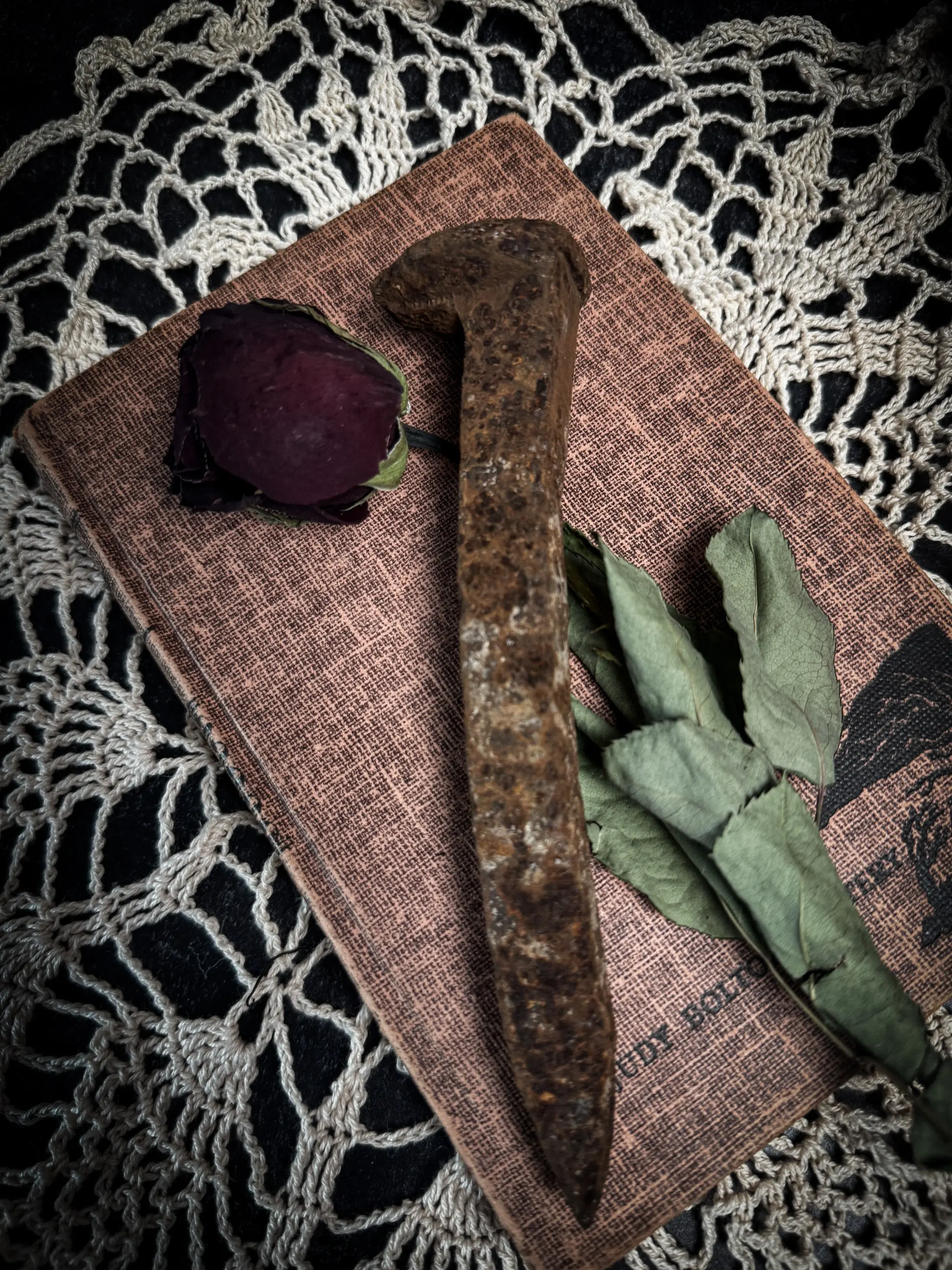 Railroad Spike | Real Rusty Iron Reclaimed Nails | Witchcraft Altar Tools | Protection Magic