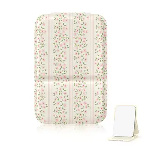 MEXS Mini Foldable Makeup Mirror for Women, Portable Pocket Mirror, Ultra Slim Compact Mirror for Purse, Gift, Travel & Daily Touch-Up