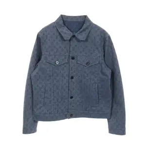 Pre-owned Louis Vuitton Cotton Small Leather Goods Monogram Denim Jacket