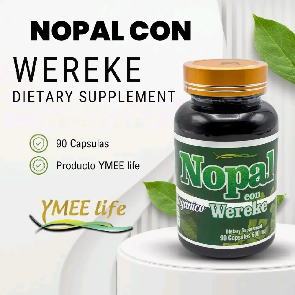 YMEELIFE Organic Nopal with Wereke Natural Dietary Health Fiber Capsules, 90 Count - Blood Sugar Support, Capsules Vitamins, Digestive Vitamins, Capsules Vitamins Supplements