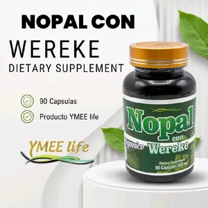 YMEELIFE Nopal con Wereke Organic Dietary Health Capsules, 90 Fiber-Supplement Capsules