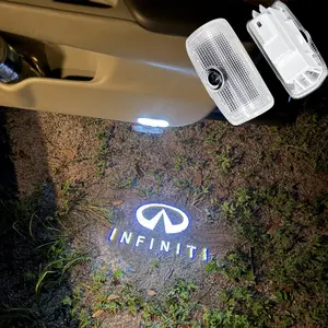 2pcs LED Interior Decorative Logo Lights Compatible with All Infiniti EX/M/FX/G/Q/QX Series | Door Welcome Lights | Door Logo Lights | Door Lamps | Auto Accessories ✅ High Brightness with High-power CREE Chip ✅ 6500K Super White Light ✅ No Error Code