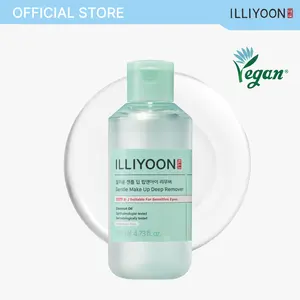 ILLIYOON Gentle Make Up Deep Remover | Waterproof Makeup Remover, Gentle on Sensitive Eyes & Lips, Ophthalmologist-Tested, Effective Cleansing, Coconut Oil, AHA & BHA, 4.73 fl. oz. (140ml)