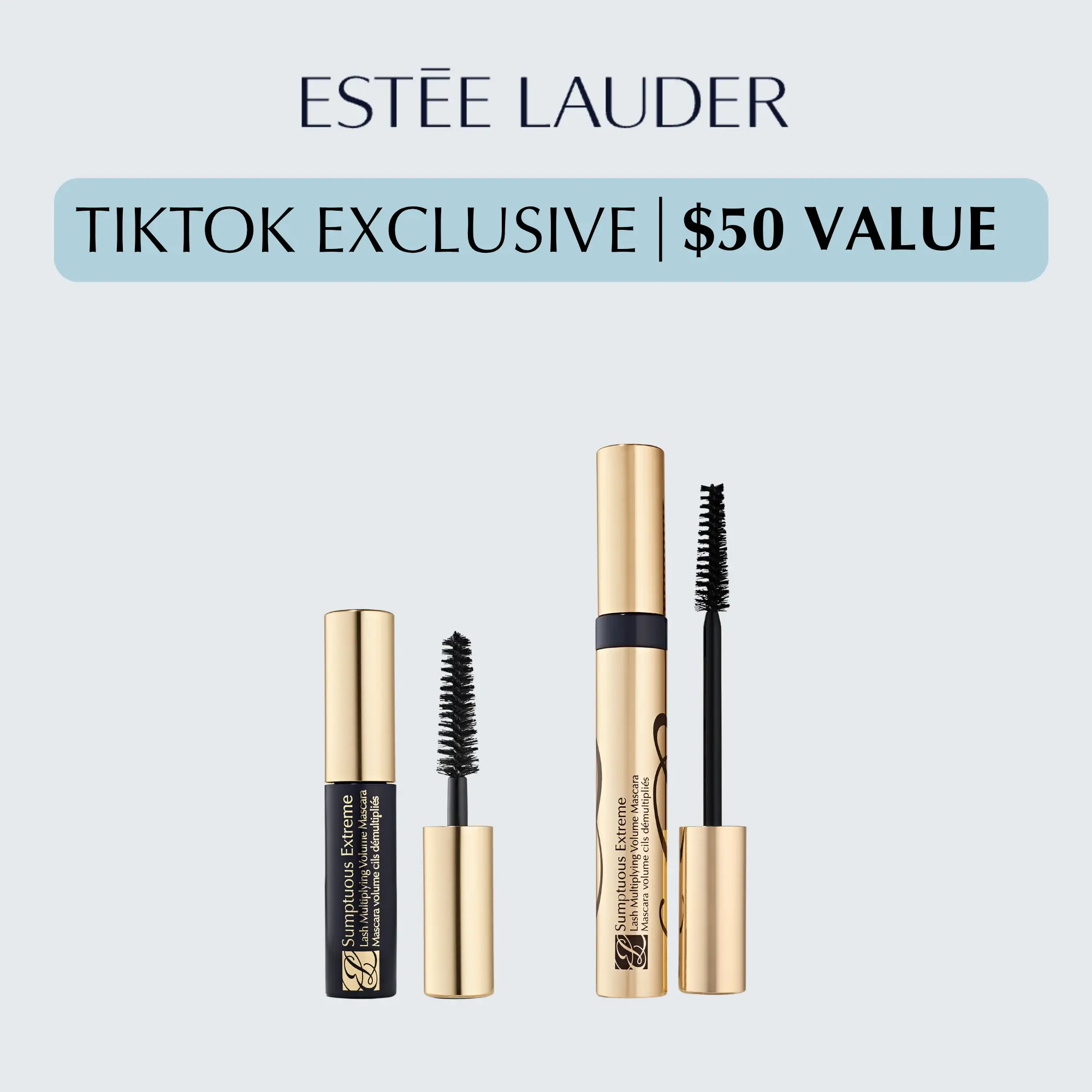 [Estée Lauder] Sumptuous Mascara Duo Set | High Impact | Intense Black