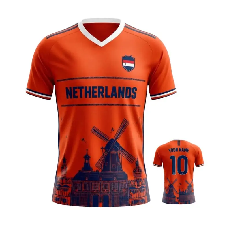 Netherlands Soccer "Custom Name" Vintage Jersey T-Shirt, Orange Army Retro Soccer Fan Shirt, Dutch Football Streetwear Jersey, Personalized Name Number Soccer Shirt, WC 2026 Netherlands Supporter Tee, Unisex Holland Football Apparel