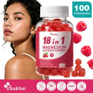 18-in-1 Magnesium Glycinate Citrate Complx Gummis 100 Count for Women Men Adults Ashwagandha, L-Theanine, D3 & Zinc Magnesium Sleep Gummies