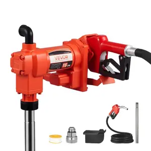 fathersdaygift  VEVOR Fuel Transfer Pump 110V, 15 GPM 57 L/min, AC Electric Oil Transfer Pump, with Auto Shut-Off Fuel Nozzle Discharge Hose, High Flow Kit for Gasoline, Diesel, Kerosene, Biodiesel, Ethanol Blends