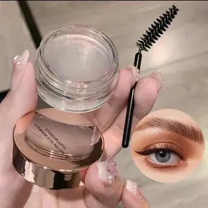 Clear Eyebrow Shaping Wax for Holding Brows In Place, Vegan & Cruelty-Free, Creates Fluffy Feathered Look Makeup Cosmetic