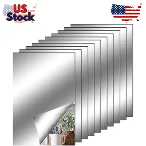 10 Pieces Flexible Mirror Sheets (4x6 Inch)