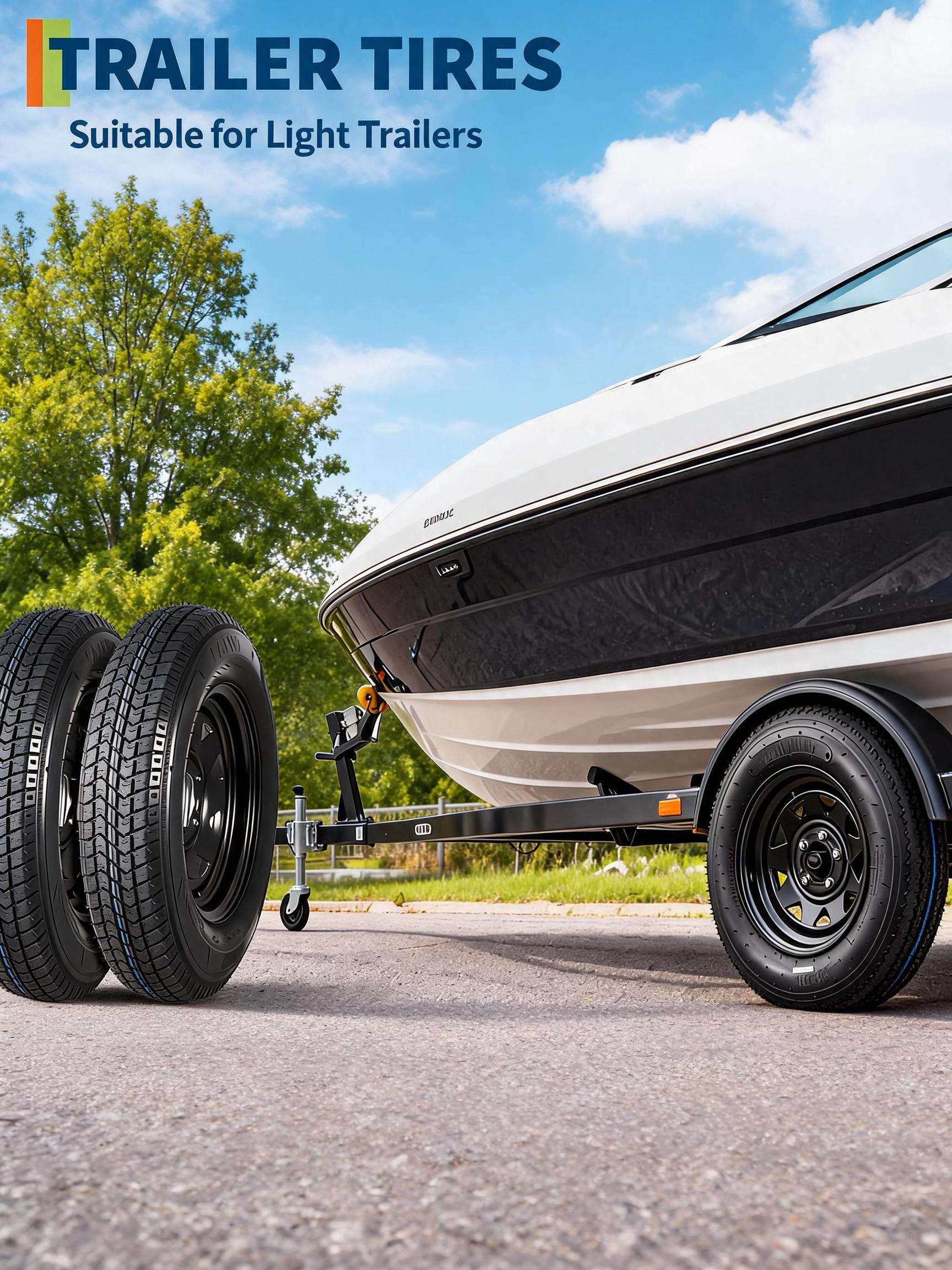 New Upgraded Garvee 2-Pack ST175/80D13 Trailer Tires with Rims, 5 Lug on 4.5" Bolt Pattern, 6PR Load Range C, Black 13" Spoke Wheel, Heavy Duty 175 80 13 Trailer Tires Rims for Utility, Boat, Camper, Cargo Trailer New Upgraded Garvee 2-Pack ST175/80D13 Trailer Tires with Rims, 5 Lug on 4.5" Bolt Pattern, 6PR Load Range C, Black 13" Spoke Wheel, Heavy Duty 175 80 13 Trailer Tires Rims for Utility, Boat, Camper, Cargo Trailer