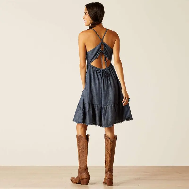 Ariat Women's Calico Indigo Rinse Demin Dress 10051285