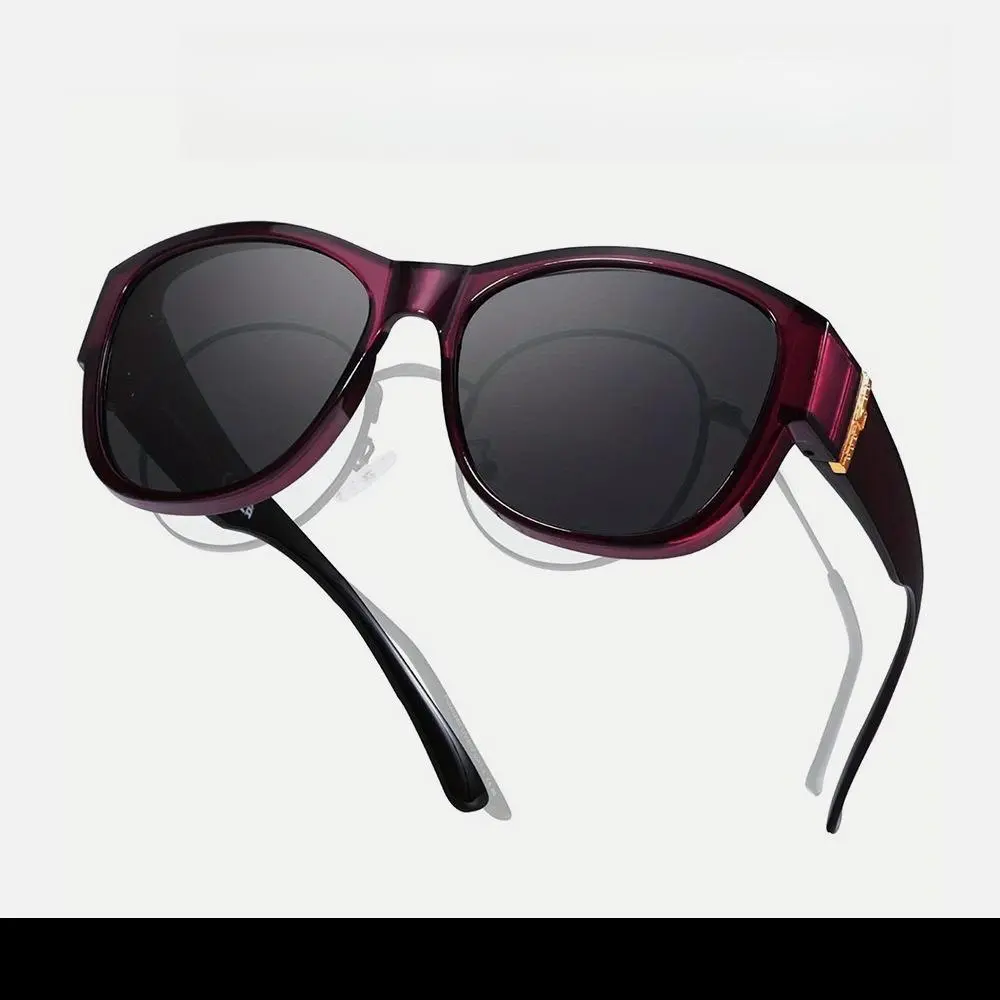 Black-purple framed polarized gray film