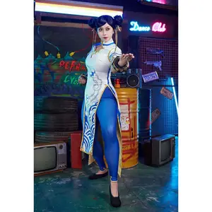 [Officially Licensed] Street Fighter 6 Chun-Li Cosplay Costume Full Set Halloween Costume