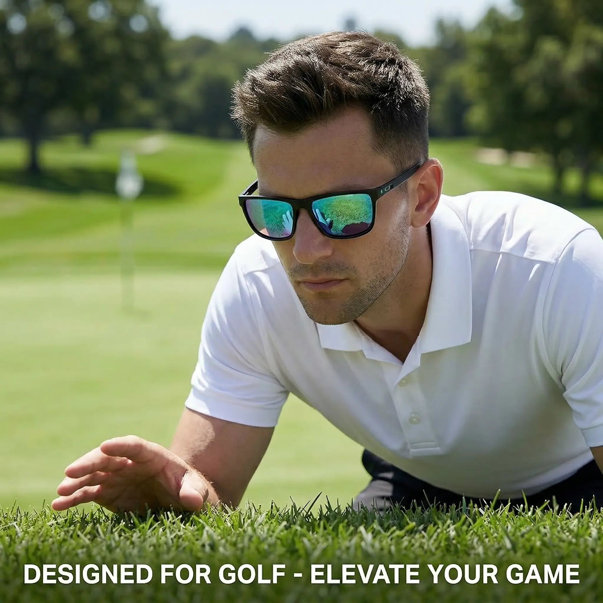 Golf Sunglasses, UV Polarized Sunglasses for Men and Women, Lightweight Sunglasses with UV Protection for Golfer, Golf Accessories