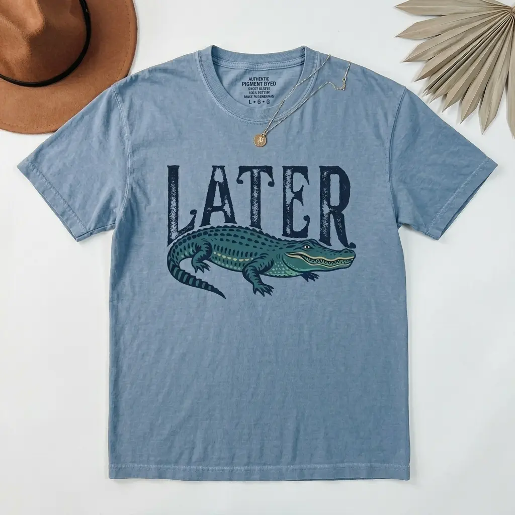 Later Gator Comfort Colors T-Shirt, Funny Alligator Sweatshirt, Southern Saying Gift, Retro Gator Tee, Florida Lover Top, Crocodile Shirt