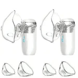 2PCS USB BLUE Portable Household Humidifier, Handheld Ultrasonic Mist Maker For Mouth & Nose, USB Rechargeable