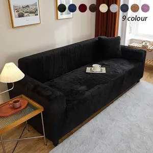 Stretchy Elastic Sofa Cover Protector, Fits 1/2/3/4 Seater Sofas, Soft Durable Seat Cushion Covers for Home Decor, Stylish Sofa Chair Protection