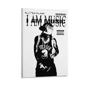 "I Am Music" Album Cover Art Poster — Stylish Trap Music Wall Art Canvas Print — Street Aesthetic Decor — A Gift for Hip-Hop Fans