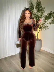 Crystal Brown Jumpsuit