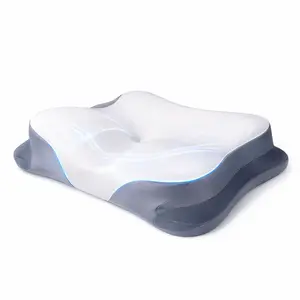 Ergonomic Neck Support Pillow | Dual Height Memory Foam for Back & Side Sleepers | Pressure-Relieving, No Face or Ear Pain