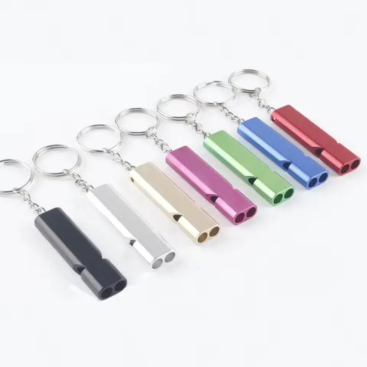 Dog Training Whistle for Recall, Obedience | 2-Tone Metal Pet Whistle with Keychain