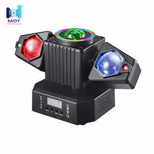 【7-Day Hassle-Free Returns and Refunds】MDT Two-Armed Moving Head Lights RGBW 4-in-1 Stage Lighting Effect Starry Effect Remote DMX512 AUTO Sound-Activated Master-Slave for DJ Party Concert Church Wedding Theater