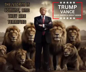 Trump Vance 2024 A Storm Is Coming 20oz Tumbler