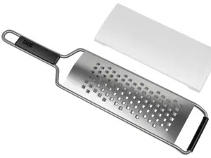 Essential Grater Medium Stainless Steel with Silicone Base Ultra Sharp Blades