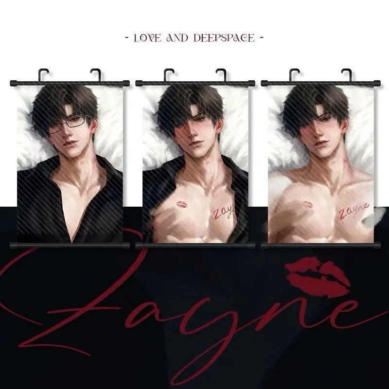 Love and Deep Space Fan art Zayne Fanart Wall Scroll - High Quality Fabric Poster, Zayne Collection Home Decor, Gift for Fans