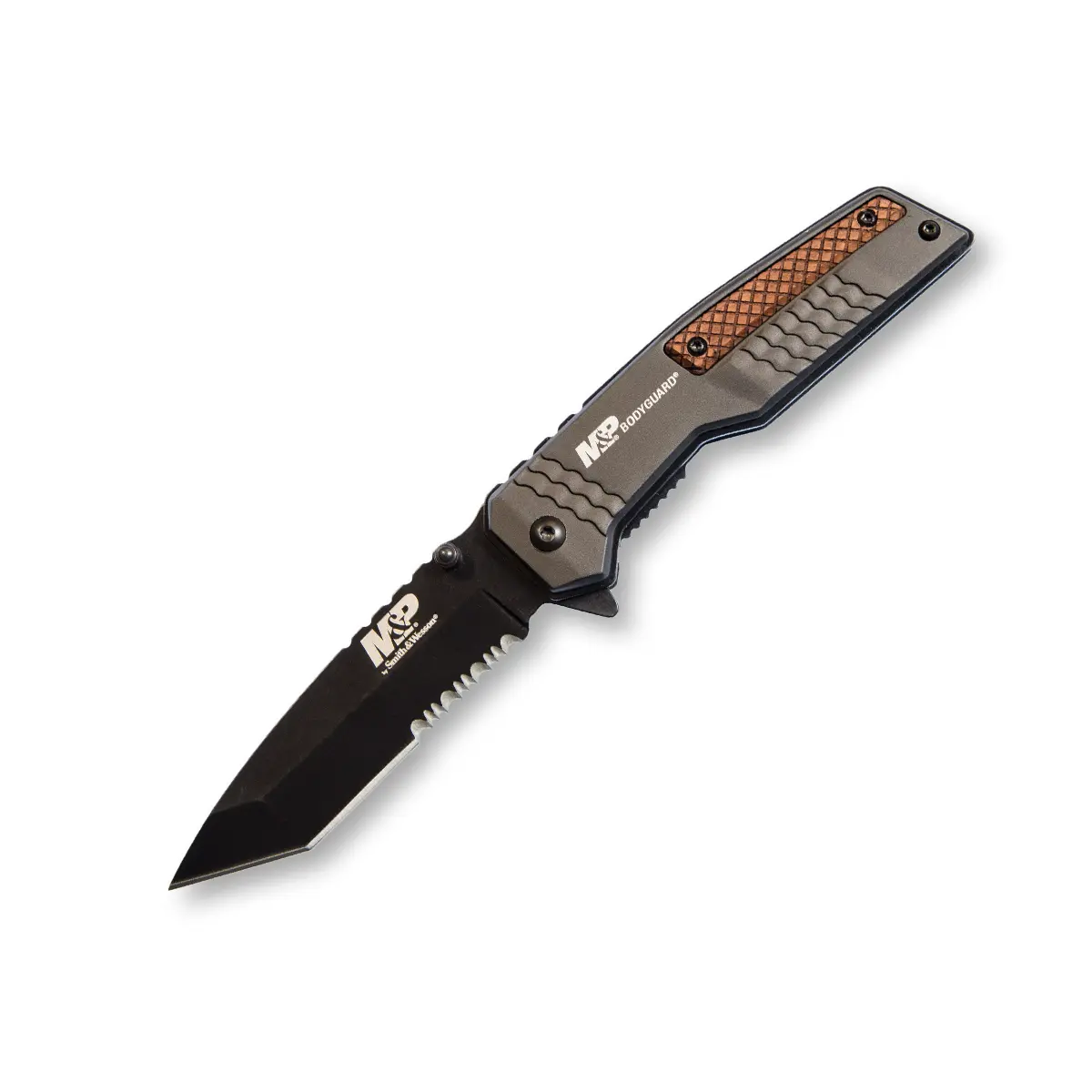 Smith & Wesson MP Bodyguard Folding Pocket Knife (1085901) - Camping Survival Tool, Portable Multipurpose Knives, Stainless Steel Blade, Survival Hand Tool