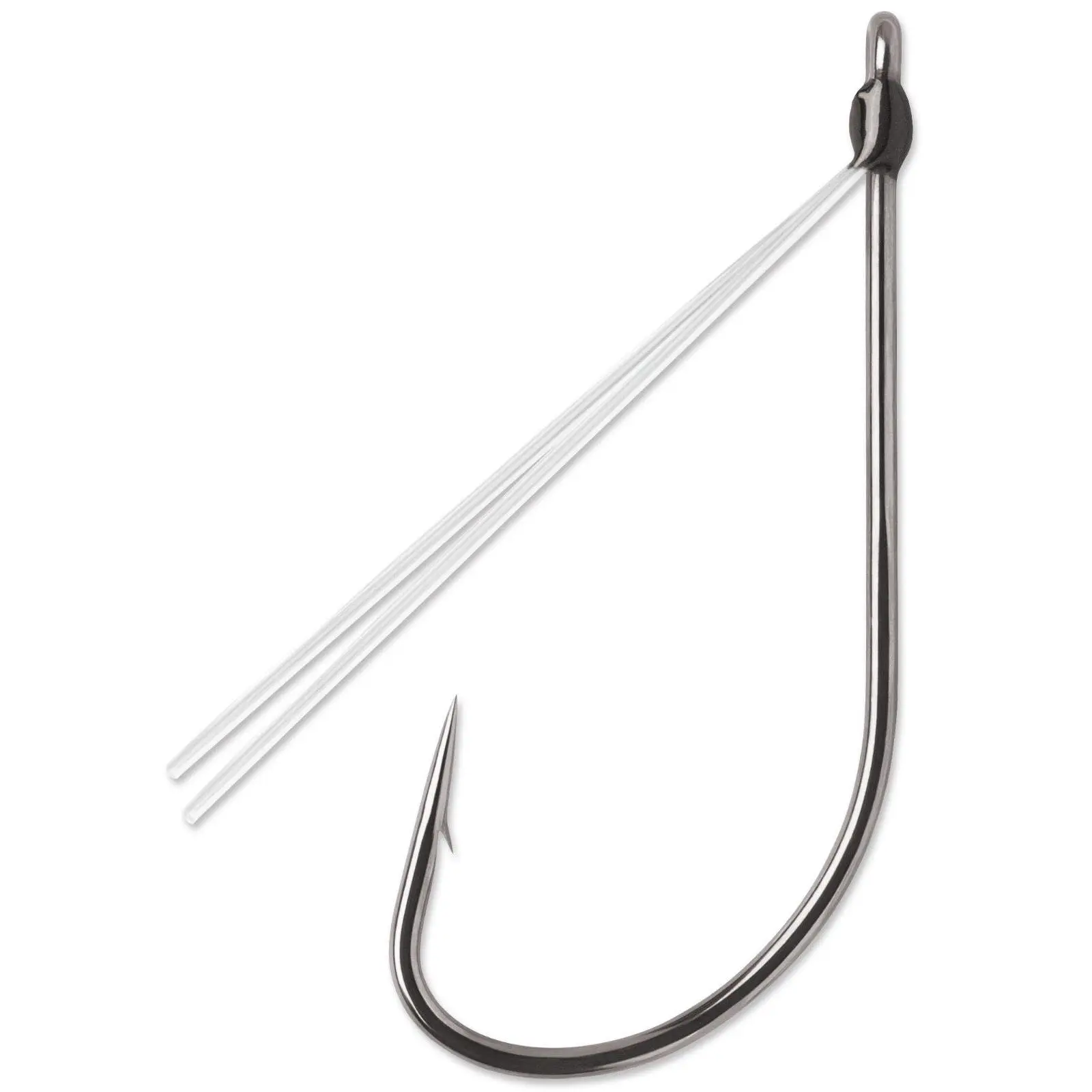 VMC Weedless Neko Fishing Hook - Black Nickel Finish, 5-Pack, Size 2, 4 Sizes Available, Weed Guard, Fishingtackle, 3-Degree Offset Bend, Resin Sealed, for Neko Rigging, Finesse Anglers, Bassmaster Classic, Angler of the Year