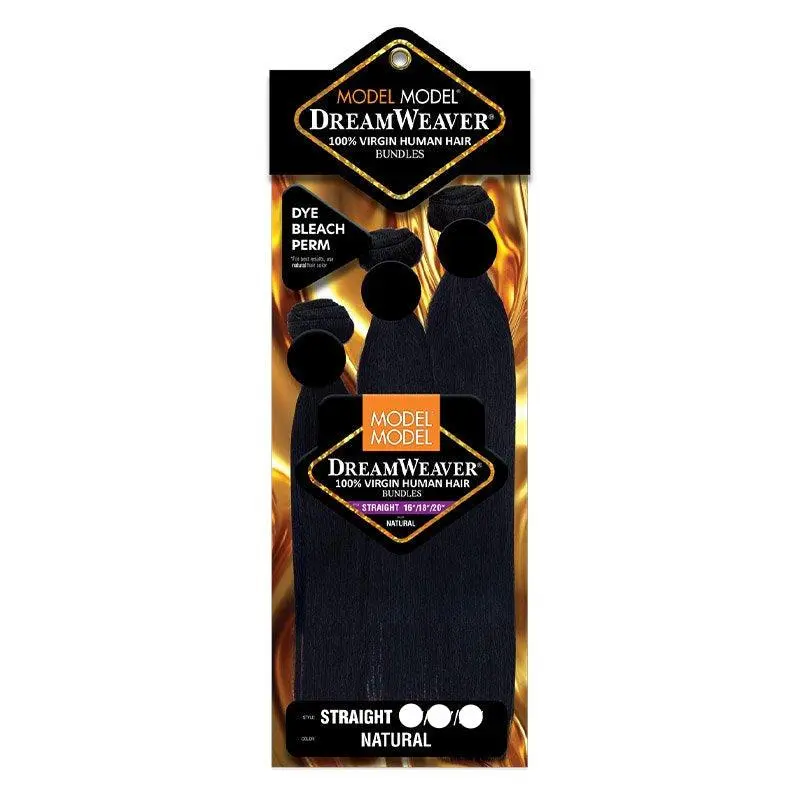 ModelModel Virgin Human Hair Weave Dream Weaver 3 Bundles Straight