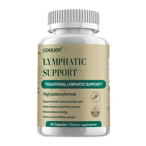 Natural Lymphatic Drainage Supplement – Supports Lymphatic Cleanse, Fluid Balance & Debloating – 90 Herbal Capsules with Dandelion & Burdock Root