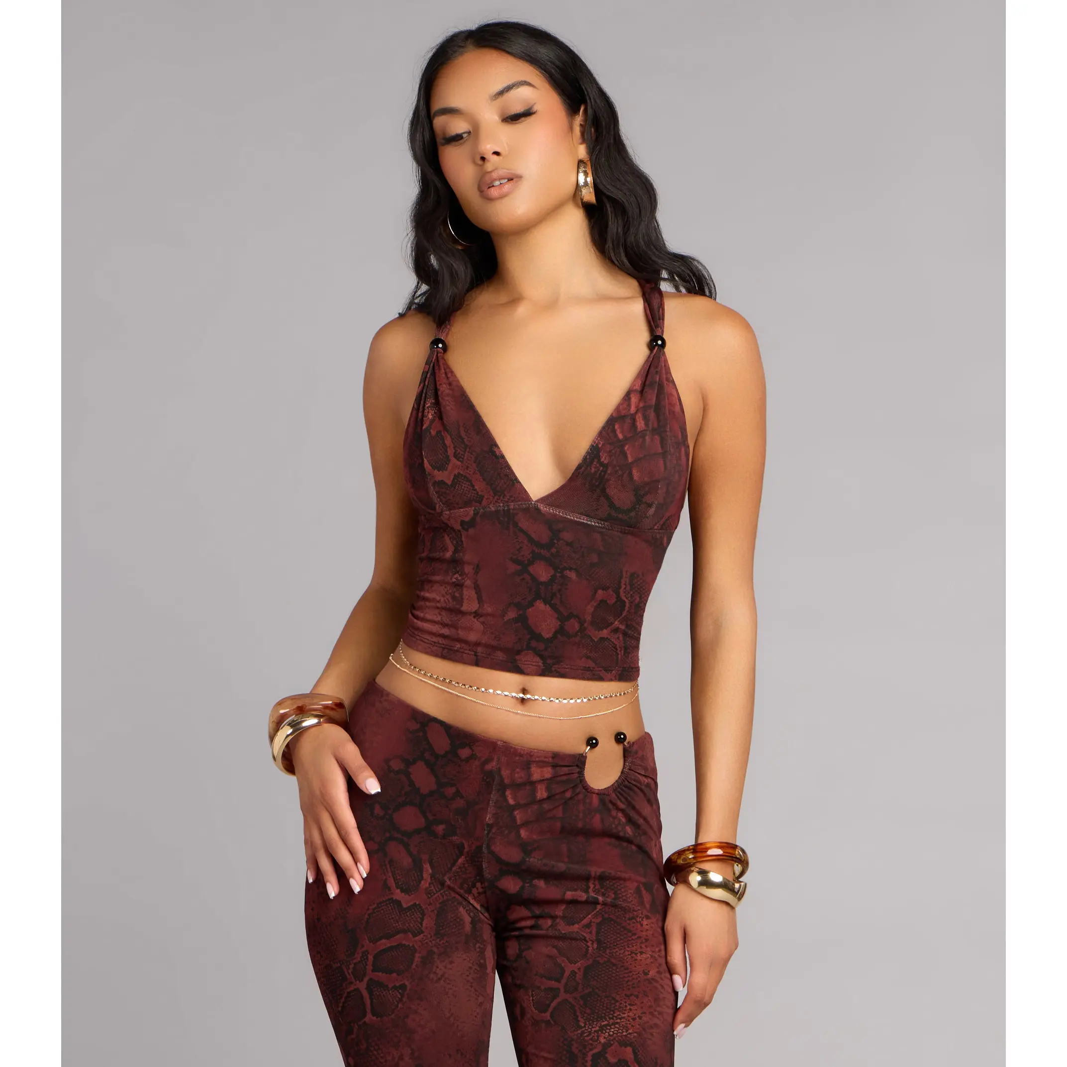 Sleek Moves Snake Print Tank Top