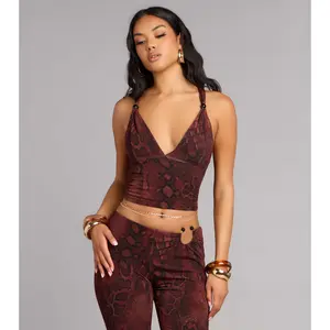 Sleek Moves Snake Print Tank Top