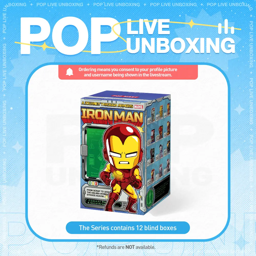 [POP NOW]Marvel Iron Man: A Journey Through Armors Series Figures Blind Box POP MART
