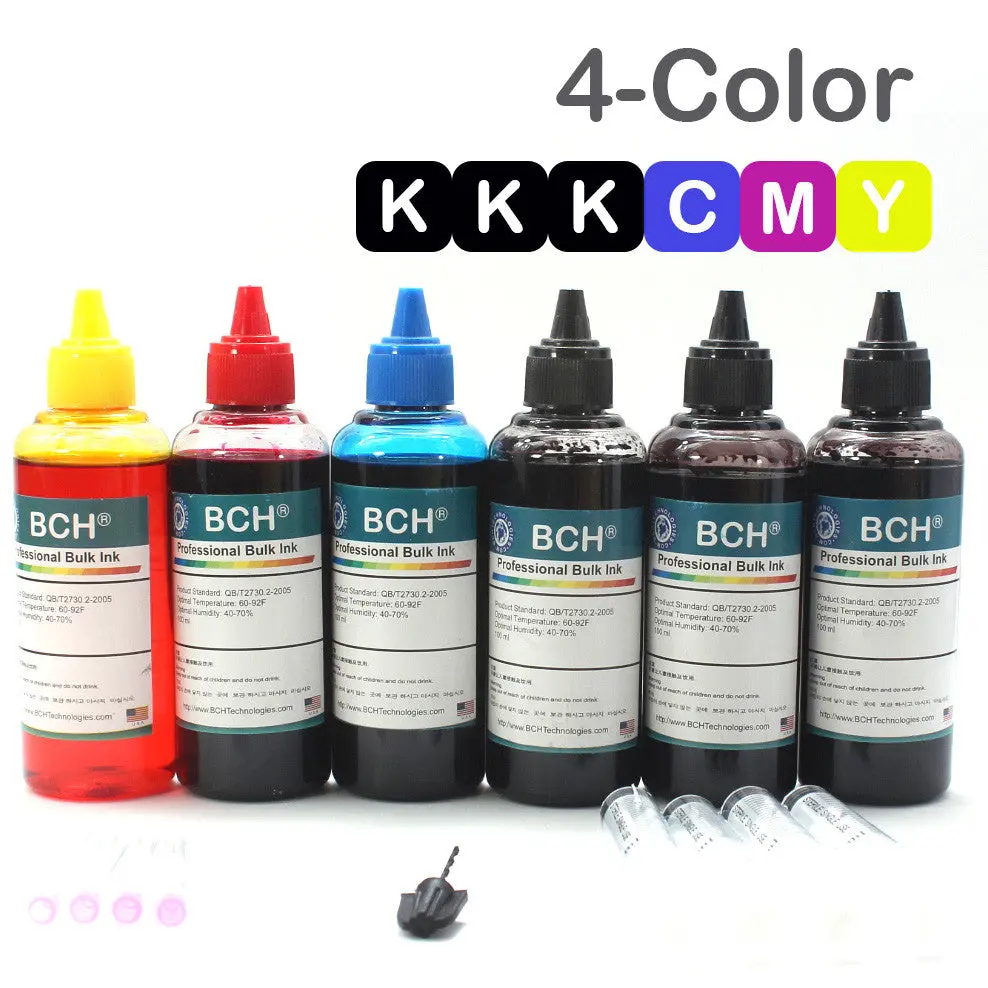 Standard Dye Ink - 100 ml x 6 Four-Color Ink for HP Standard Dye Ink - 100 ml x 6 Four-Color Ink for HP