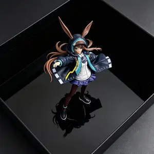 One Piece Arknights Amiya Figure, Iconic Action Pose with Rhode Island Base ，Amiya Collectible Statue, Rhodes Island Leader Form with Detailed Paintwork，Anime Arknights Amiya Figure, Dynamic Battle Outfit for Desk Display