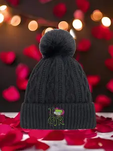 Invader ZIM Love GIR 2026 new model Multi Color Soft Fabric Pom Pom Winter Hat Warm Cozy Unisex Headwear with Universal Fit Versatile Cold Weather Accessory for All Genders & Outfits