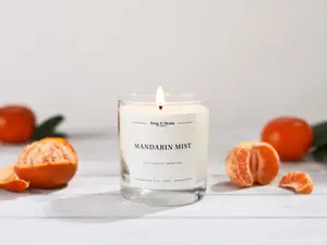 Mandarin Mist Candle Decor